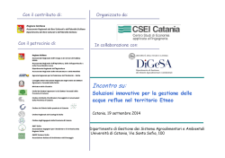 CSEI - Barbagallo - Seminario gestione acque reflue