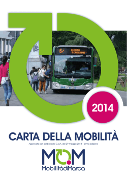 CARTA DELLA MOBILITÀ 2014