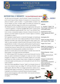 newsletter n. 4/2014 - Capitanerie di porto