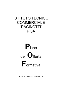 POF 2013-14 approvato - ITC Antonio Pacinotti