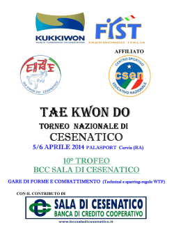 invito gare 2014 - FIST Taekwondo Italia