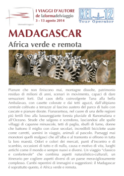 MADAGASCAR - viaventisettembre.it