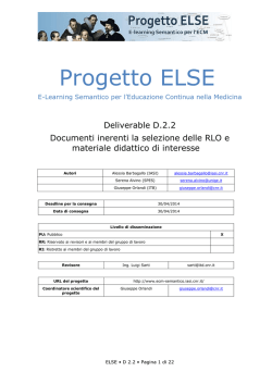 D2.2 - Progetto ELSE