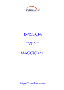 Calendario Eventi Brescia Maggio 2014