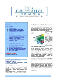 notiziario gennaio 2014 - Confcooperative Lombardia