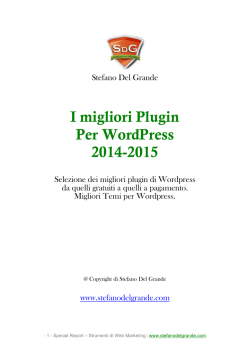 I migliori Plugin Per WordPress 2014-2015