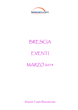 Calendario Eventi Brescia Marzo 2014