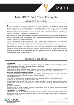 AutoCAD 2014 | Corso Completo