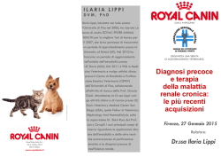 Serata nefrologia Royal Canin – 27 gennaio 2015