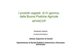 I prodotti vegetali IV gamma 2014