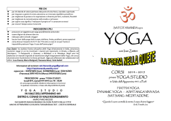 volantino corsi - Satcitananda Yoga Studio Forlì