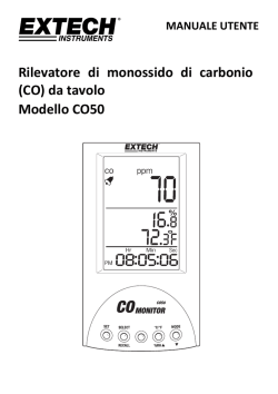 Rilevatore di monossido di carbonio (CO) da tavolo Modello CO50