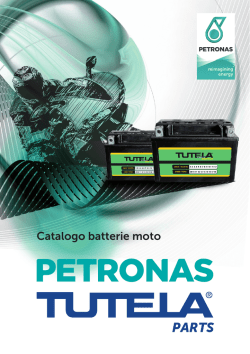 Catalogo batterie moto - petronas lubricants italy
