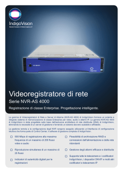 NVR-AS 4000 - IndigoVision