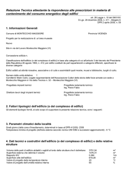 Relazione tecnica - Comune Di Montecchio Maggiore