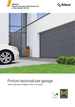 Portoni sezionali per garage