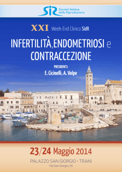 InfertIlItà,endometrIosI e contraccezIone