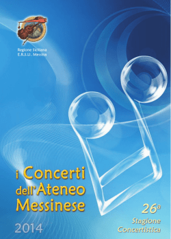 Brochure - Università degli Studi di Messina