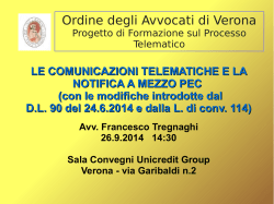 comunicazione - Ordine degli Avvocati di Verona