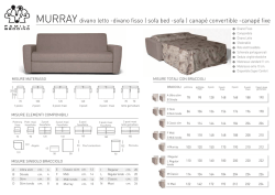 MURRAY divano letto -divano fisso | sofa bed -sofa