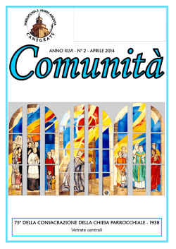 Comunità - aprile 2014 - OratorioCanegrate.it