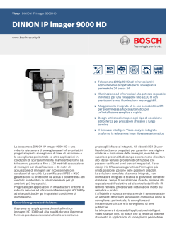 DINION IP imager 9000 HD - Bosch Security Systems