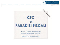 CFC e PARADISI FISCALI
