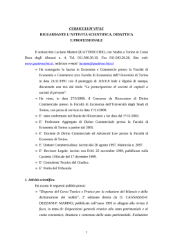 Curriculum Vitae - CampusNet - Università degli Studi di Torino