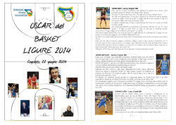 OSCAR del BASKET LIGURE 2014 - SUPERBAsketball – Basket di