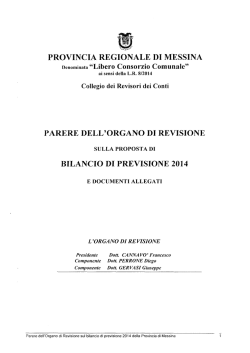 1) Parere Organo di Revisione - Provincia Regionale di Messina