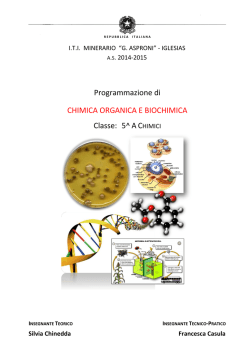 programma di Chimica Organica - Istituto Minerario "Giorgio Asproni