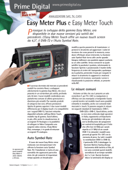 Easy Meter Plus e Easy Meter Touch