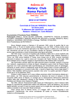 Bollettino 3 - Rotary Roma Parioli