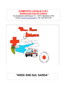 week end sul garda - Croce Rossa Italiana Comitato Locale di Muggiò