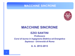 macchine sincrone - Ezio Santini Personale