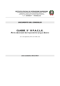 CLASSE 5^ B PACLE Perito Aziendale