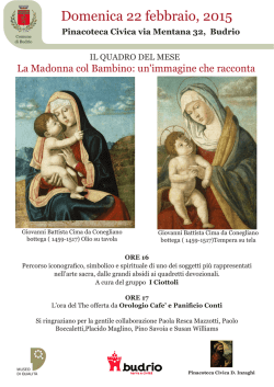 In Pinacoteca presentazione del Quadro del Mese