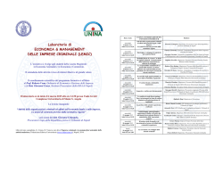 Laboratorio LEMIC (calendario attività marzo-maggio 2015