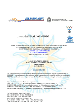 6° Trofeo San Marino Nuoto