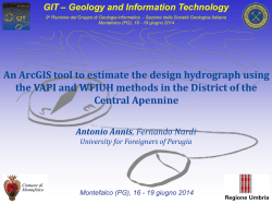 ArcGIS tool to estimate hydrograph using the VAPI and WFIUH