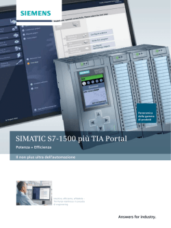 SIMATIC S7-1500 più TIA Portal