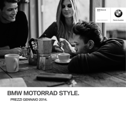 BMW Motorrad Style Listino prezzi 2014 (PDF, 3150 kb)