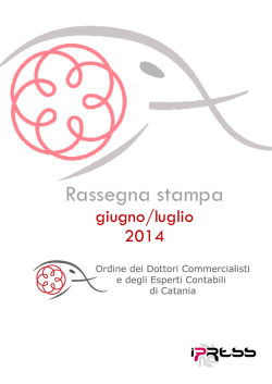COMMERCIALISTI CT_rassegna_giu-lugl2014