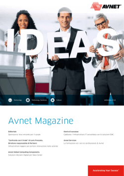 Avnet Magazine Settembre 2014