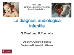 La diagnosi audiologica infantile