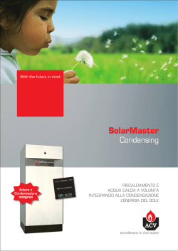 ACV ITALIA depliant caldaia condensazione solar master