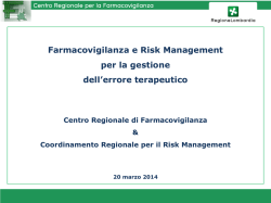 Farmacovigilanza e Risk Management 20140320 (838 KB)
