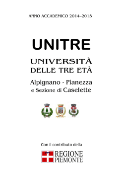 Libretto verde - Università delle tre età Alpignano