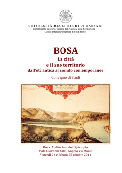 Download Programma Bosa 2014 - Associazione Culturale La Foce