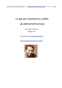 Le app per smartphone e tablet